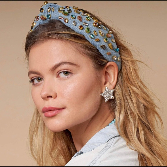 LELE SADOUGHI DENIM CANDY JEWELED HEADBAND main image 5
